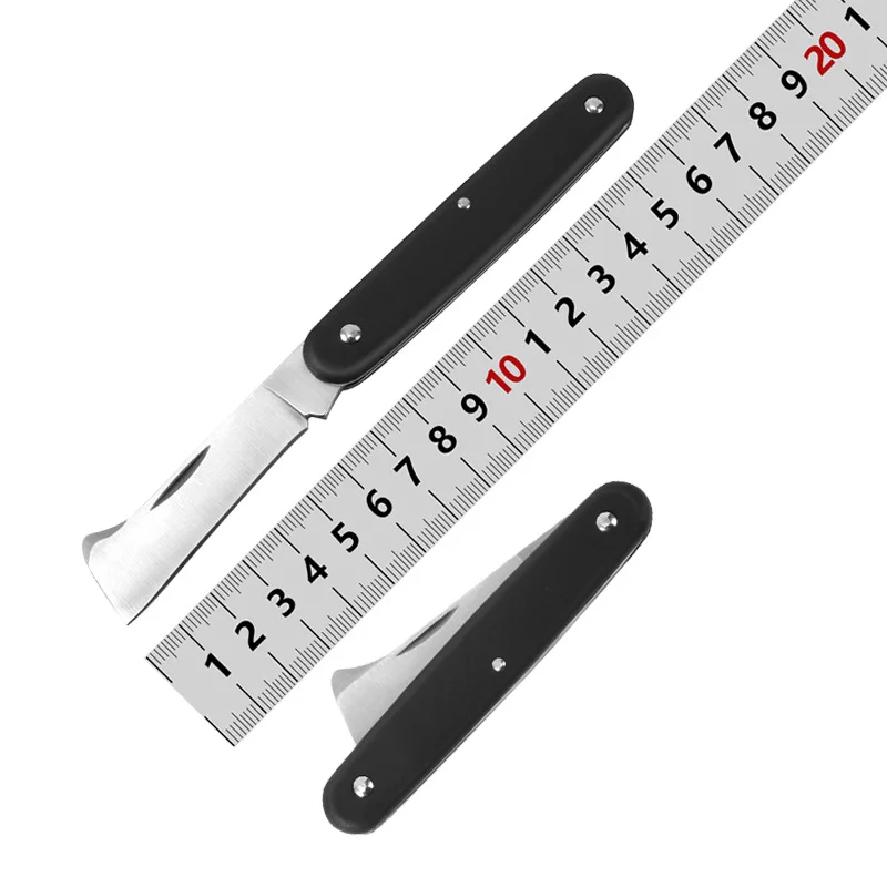 Складной нож, прививочный садовый резец из нержавеющей стали с двойным открытием, для прививки фруктовых деревьев и бутонов