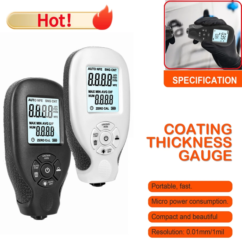

HW-300 Digital Coating Thickness Gauge Car Paint Dry Film Thickness Tester MFE/NFE Manual Paint Tool