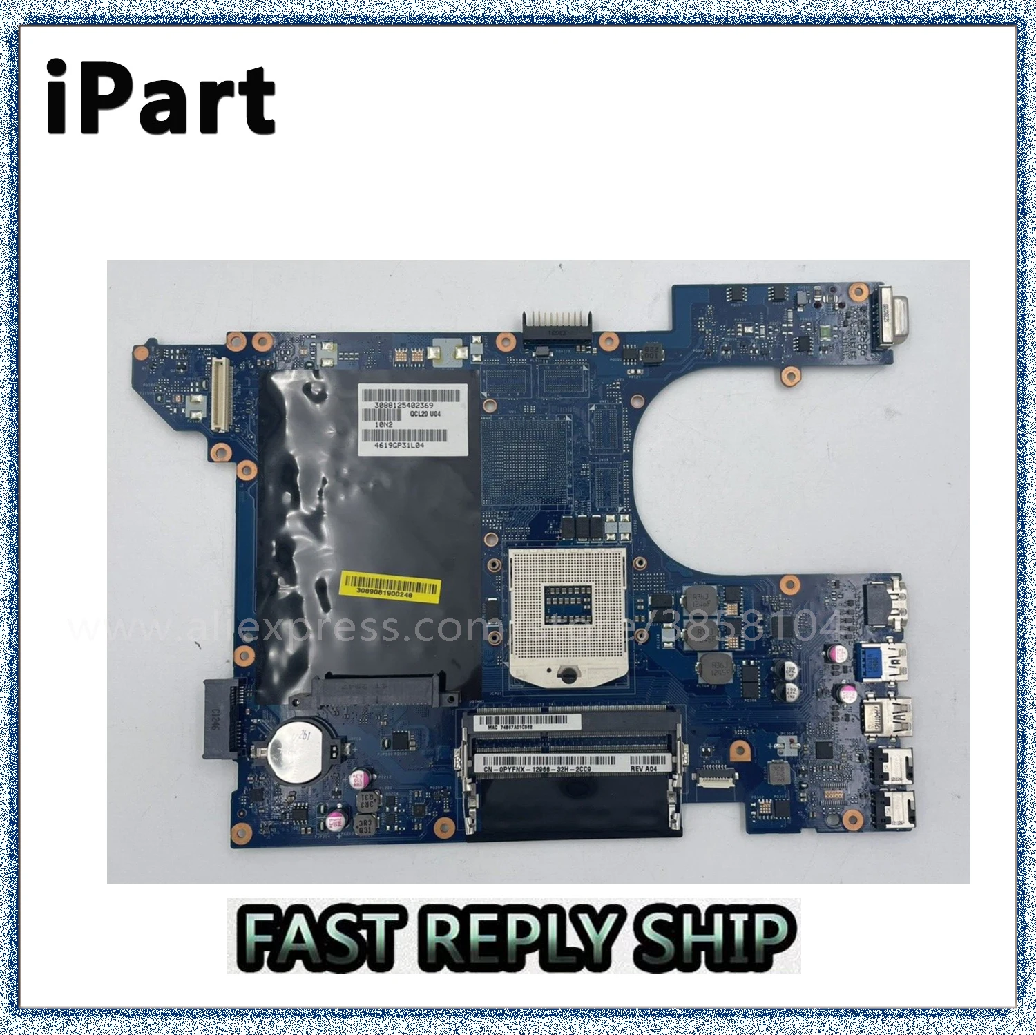 Материнская плата для DELL Vostro 3560 LA-8241P 0PYFNX SLJ8E DDR3, 100% рабочий тест