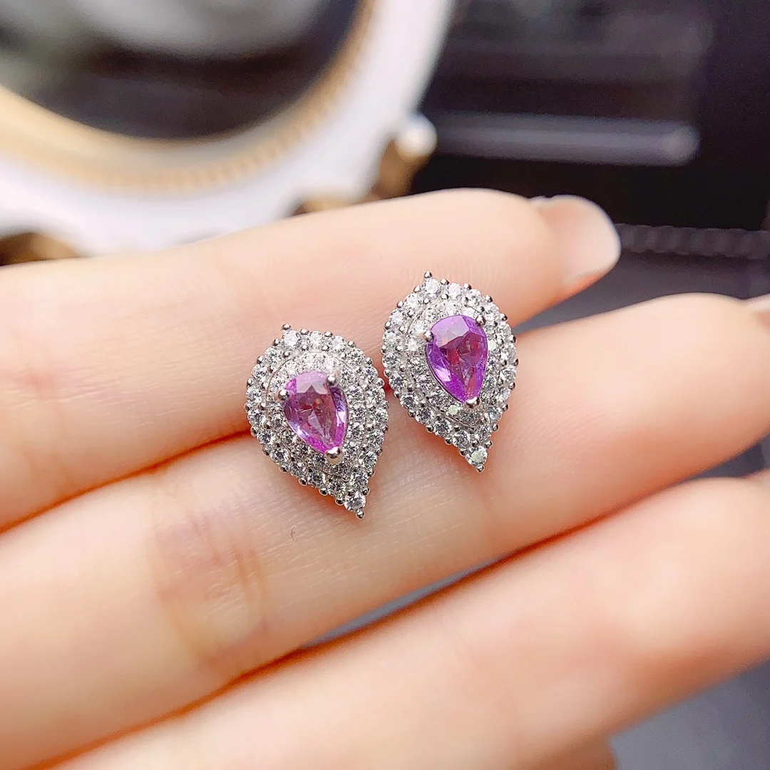Женские серьги-подвески из серебра 925 пробы 4 Х6 дюймов