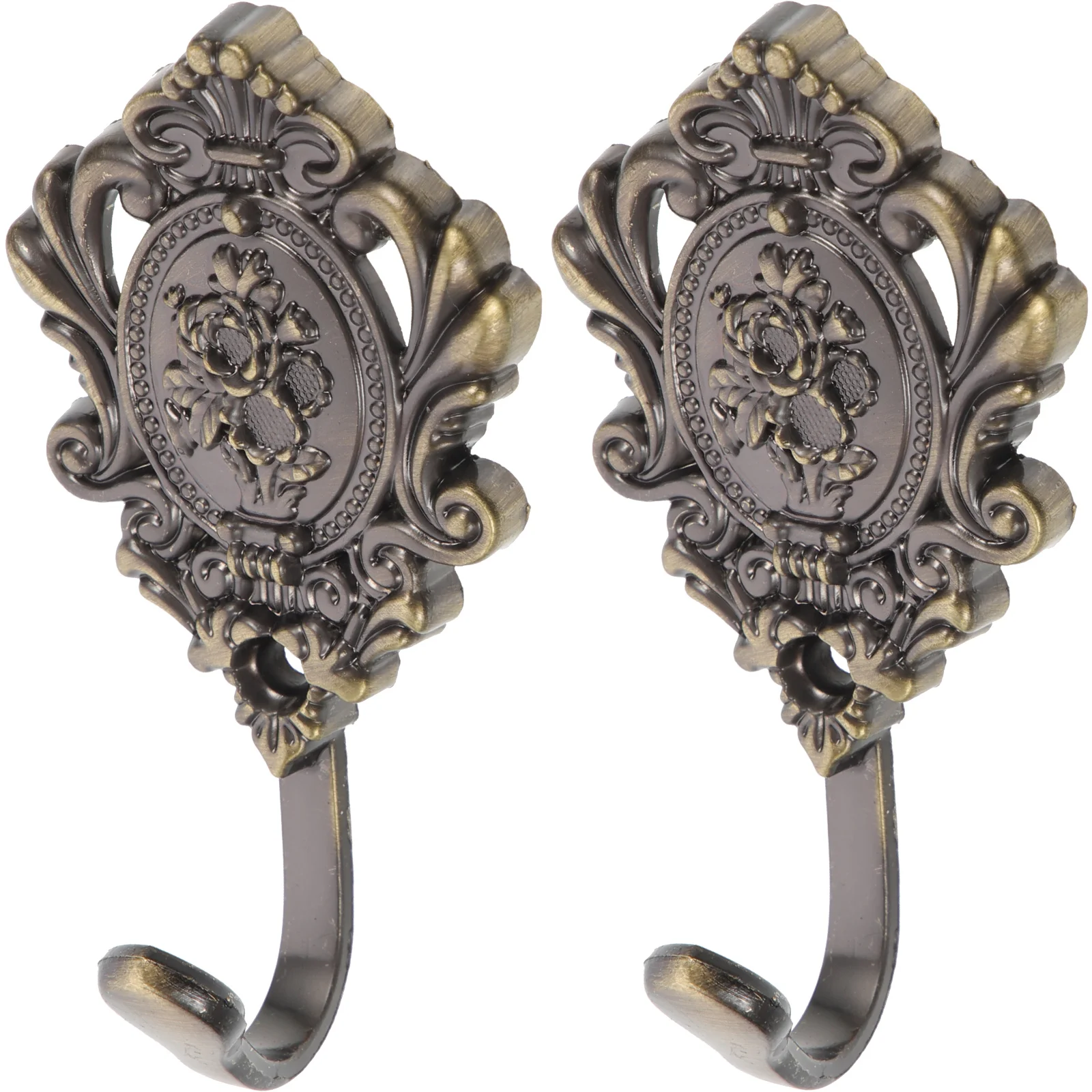 

Curtain Hooks Tieback Hook Holdbacks Vintage Drapery Wall Holdback Alloy Tie Zinc Metal Holder Tiebacks Backs Gold Window Hanger