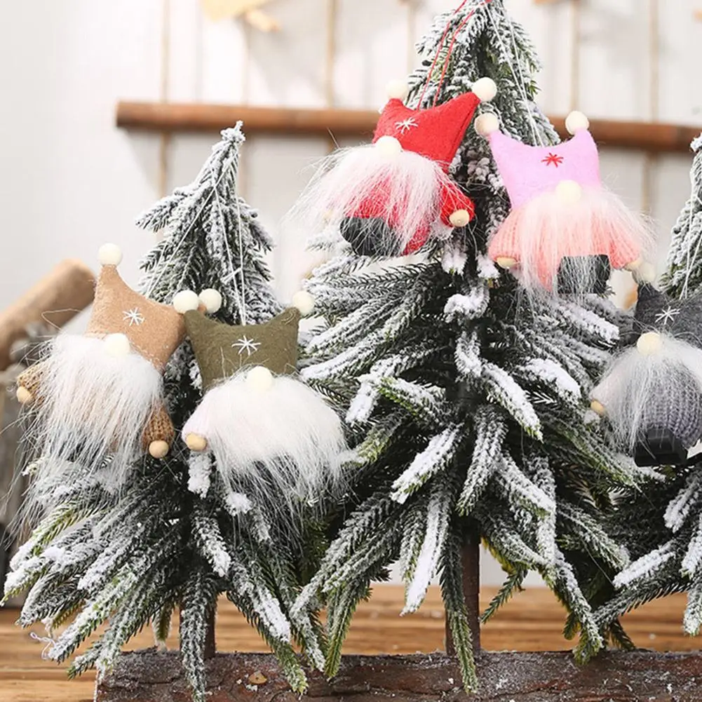 

Christmas Double Ball Cap Faceless Doll Shape Pendant Wide Scope of Application Work Exquisite Creative Doll Ornaments
