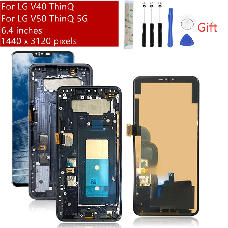

Для LG V40 ThinQ V405 ЖК-дисплей для LG V50 ThinQ ЖК-дисплей с рамкой для замены и ремонта с ожогом