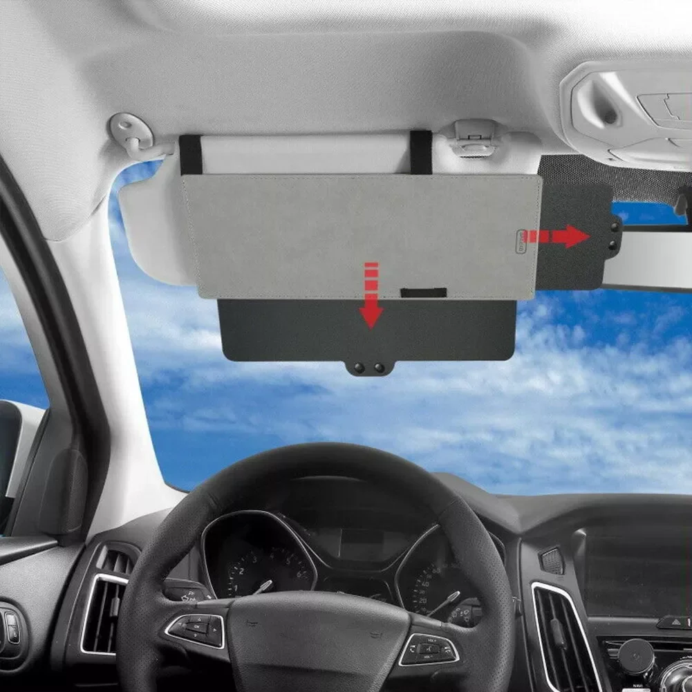 

Automobile accessories Car Sun Visor Extension Extender Shield Front Side Window Shade Anti-Glare Truck Car polarized sun visor