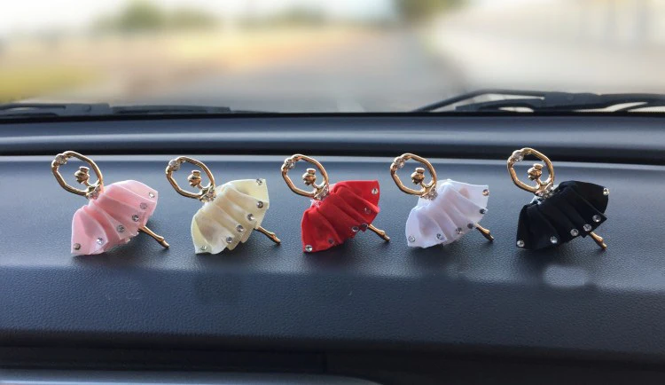 

Car Ornament Diamond Ballet Girl Clip Car Air Freshener Clip Car Fragrance Diffuser Self-scented Vent Air Freshener XCZ565