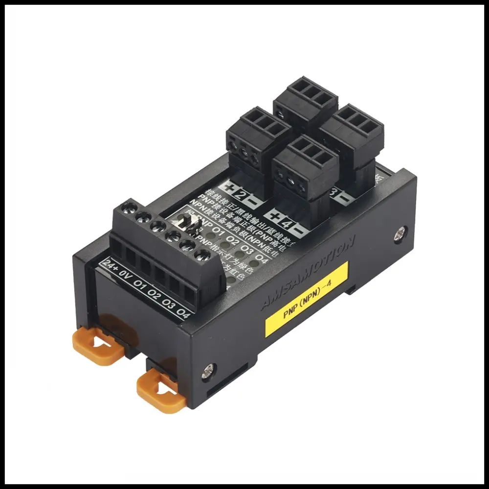 

CNC 4-Way Proximity Switch Sensor Terminal Block 2 3 Wire NPN/PNP DIN Rail PLC Input Module Photoelectric Conversion Board PLC