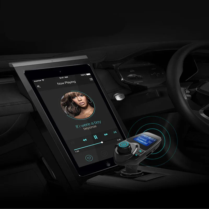 

Беспроводной автомобильный MP3-плеер с Bluetooth, автомобильный комплект громкой связи, FM-передатчик 5 в 2,1 А, автомобильное зарядное устройство с двумя USB, ЖК-дисплей, Автомобильный FM-модулятор