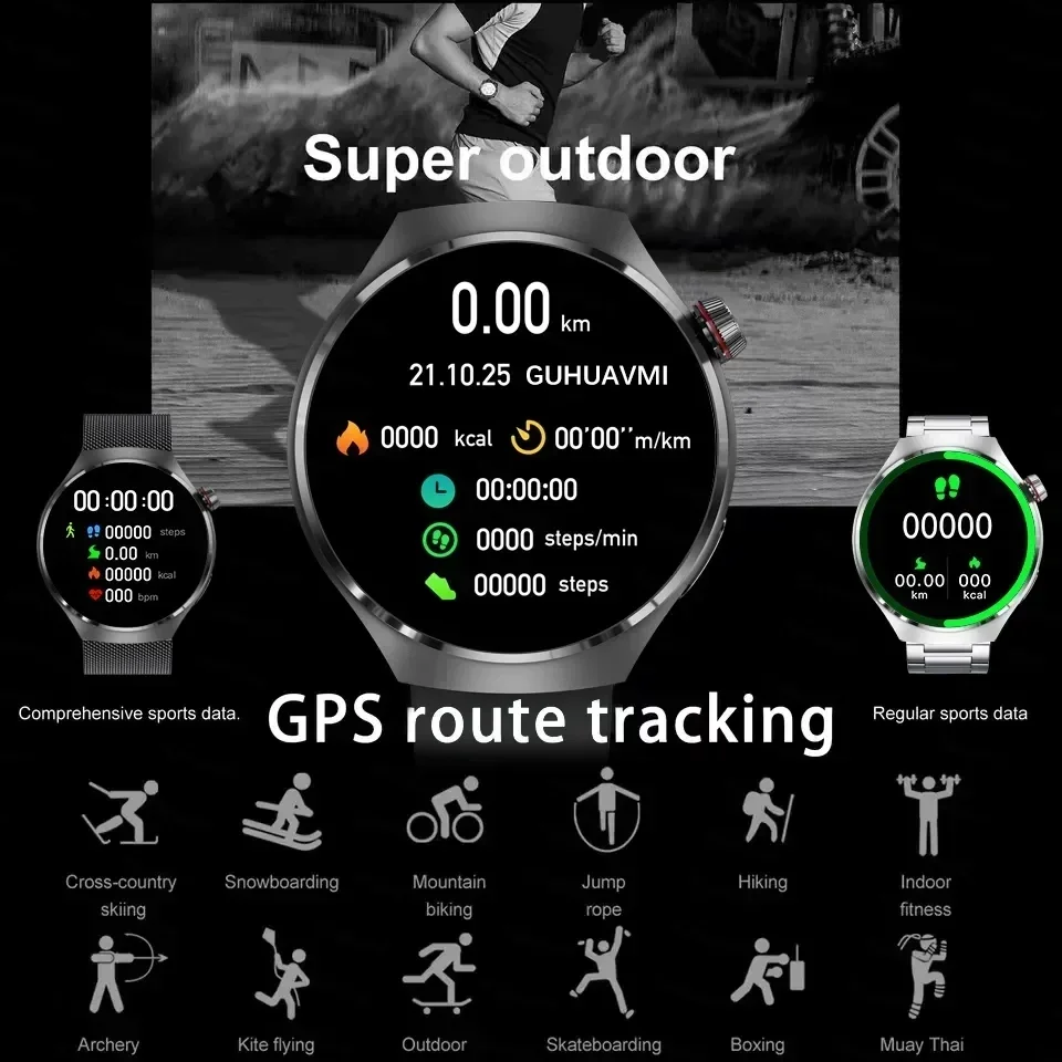 Смарт-часы Xiaomi для GT4 PRO мужские смарт-часы 4 Pro AMOLED HD экран Bluetooth звонки GPS измерение