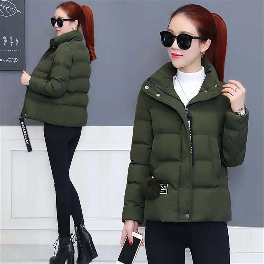 Oversized 3XL Winter Short Women Loose Jacket Elegant Warm Thick Parka Cotton Padded Coat Chic Korean Casual Snow Wear Outwear