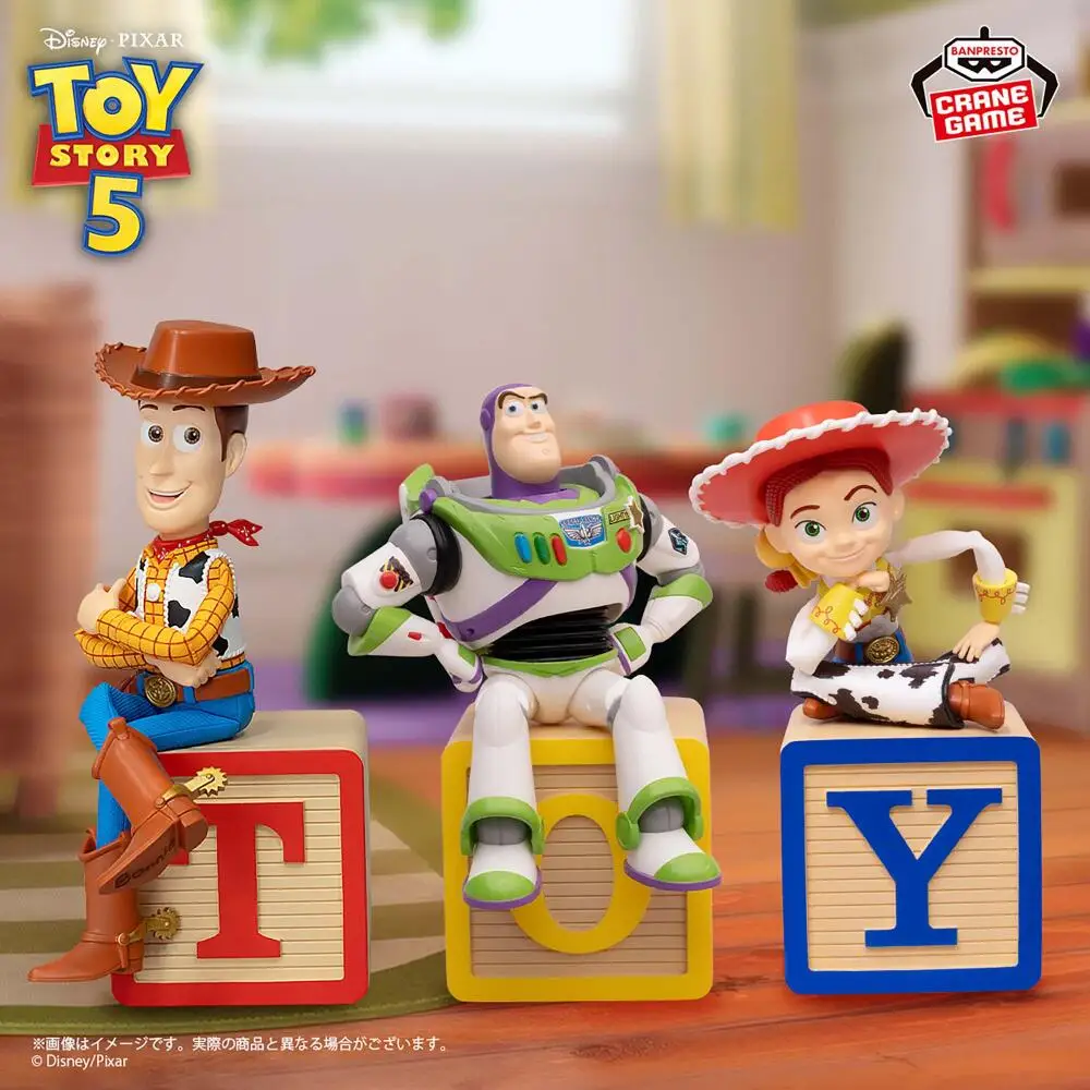 Фото В наличии: Коллекция BANPRESTO Break Time, персонажи PIXAR, игрушки из «Истории игрушек 5», фигурки Базза Лайтера, Джесси, Вуди, аниме-модели №2