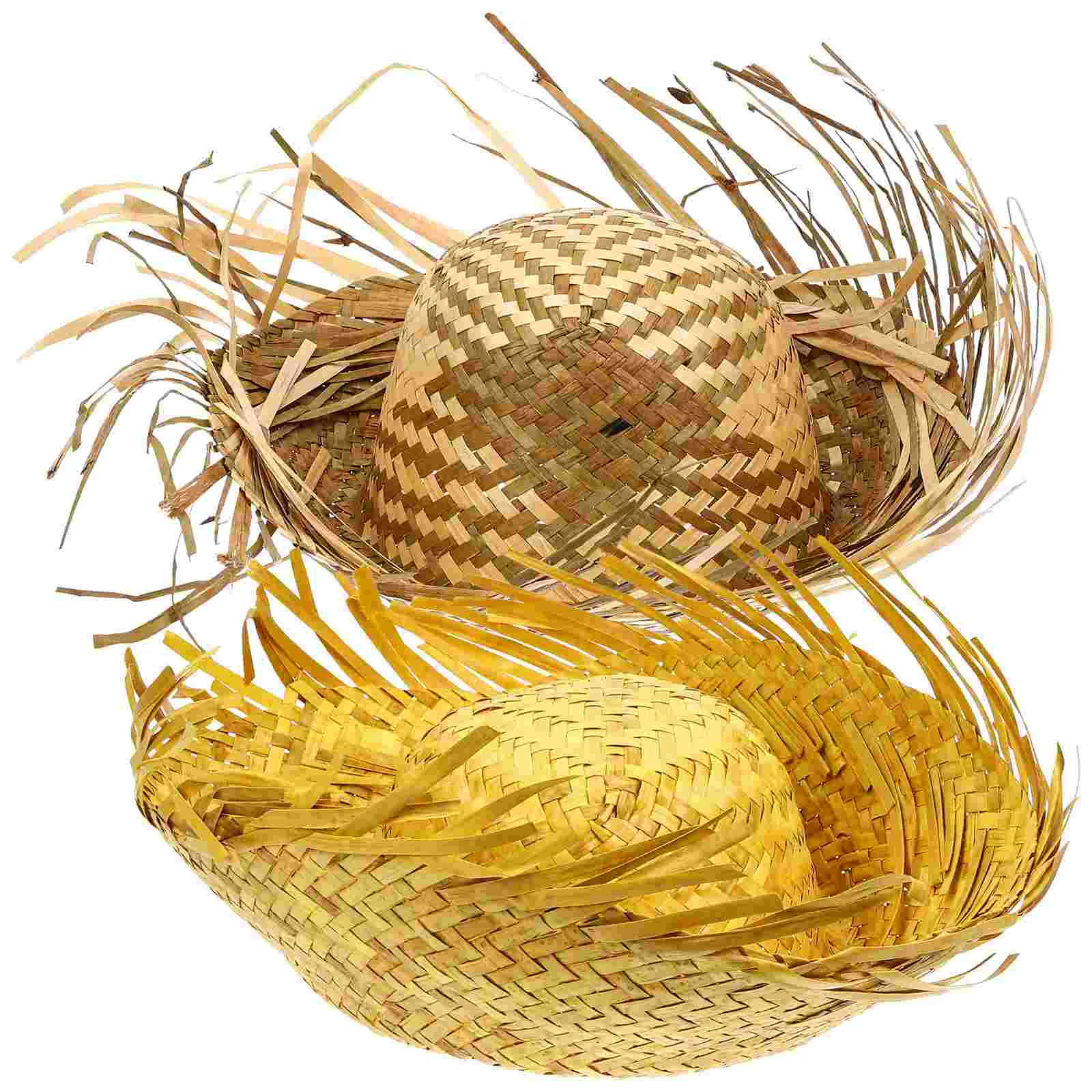 

Шляпа женская Соломенная, пляжный мини-костюм для вечерние, пасхальные украшения в западном стиле, с зонтиками