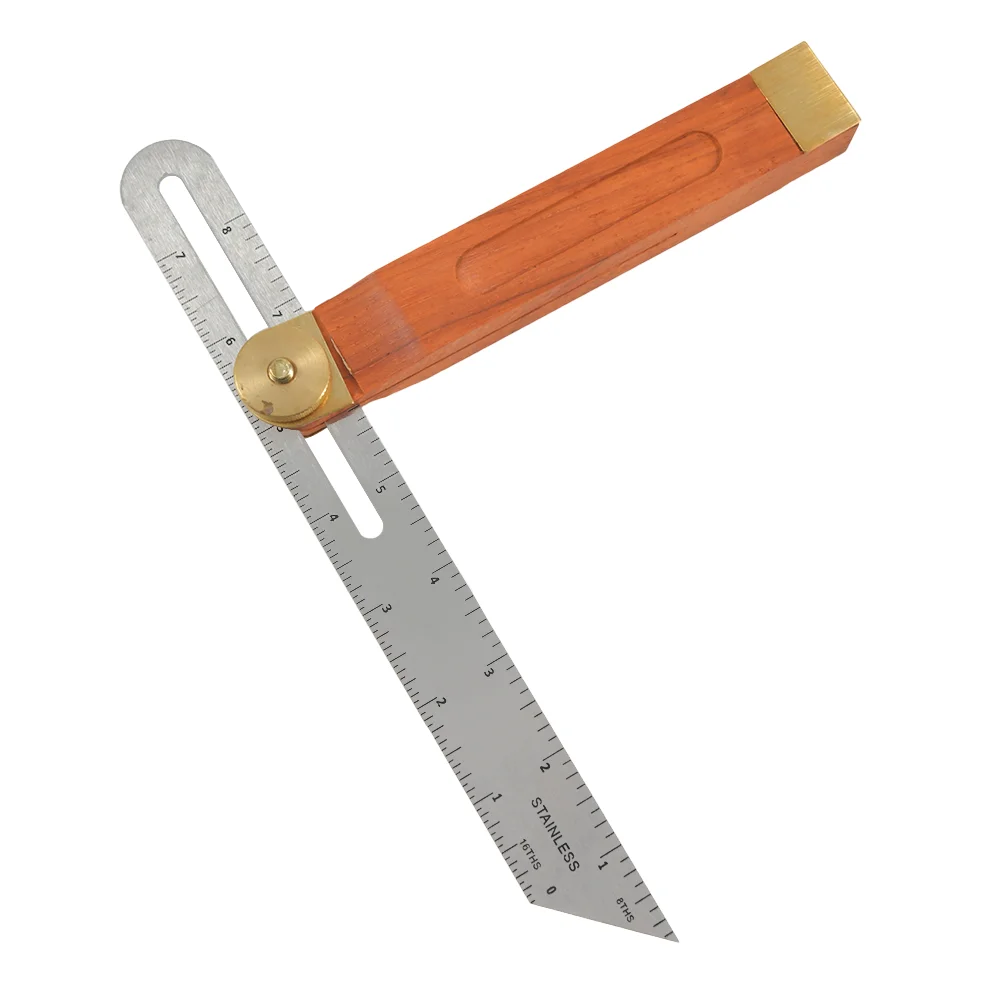 

Инструмент для измерения шкалы с регулируемым углом, высокоточная Т-образная 9-дюймовая Регулируемая угловая линейка