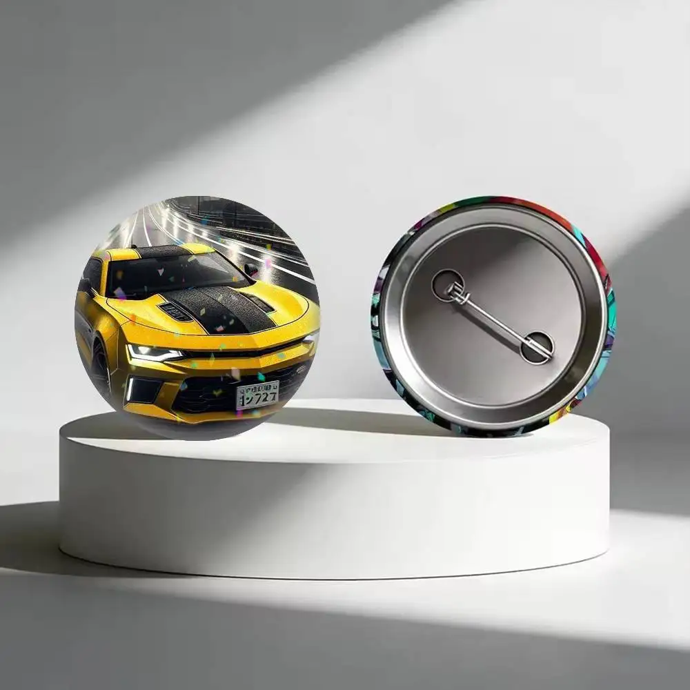 Фото Броши-значки Bumblebee Sports Car (25 мм, 32 мм, 44 мм, 58 мм, 75 мм) для аксессуаров и подарков №4