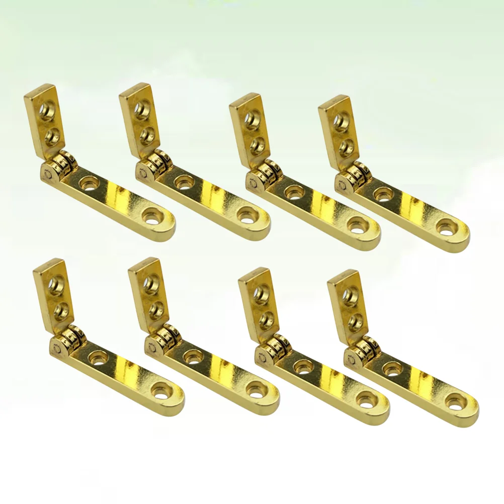 

8 PCS Swinging Door Hinge Heavy Duty Spring Hinges Decorate Seven-letter Hinge Zinc Alloy Hinge Jewelry Box Hinge