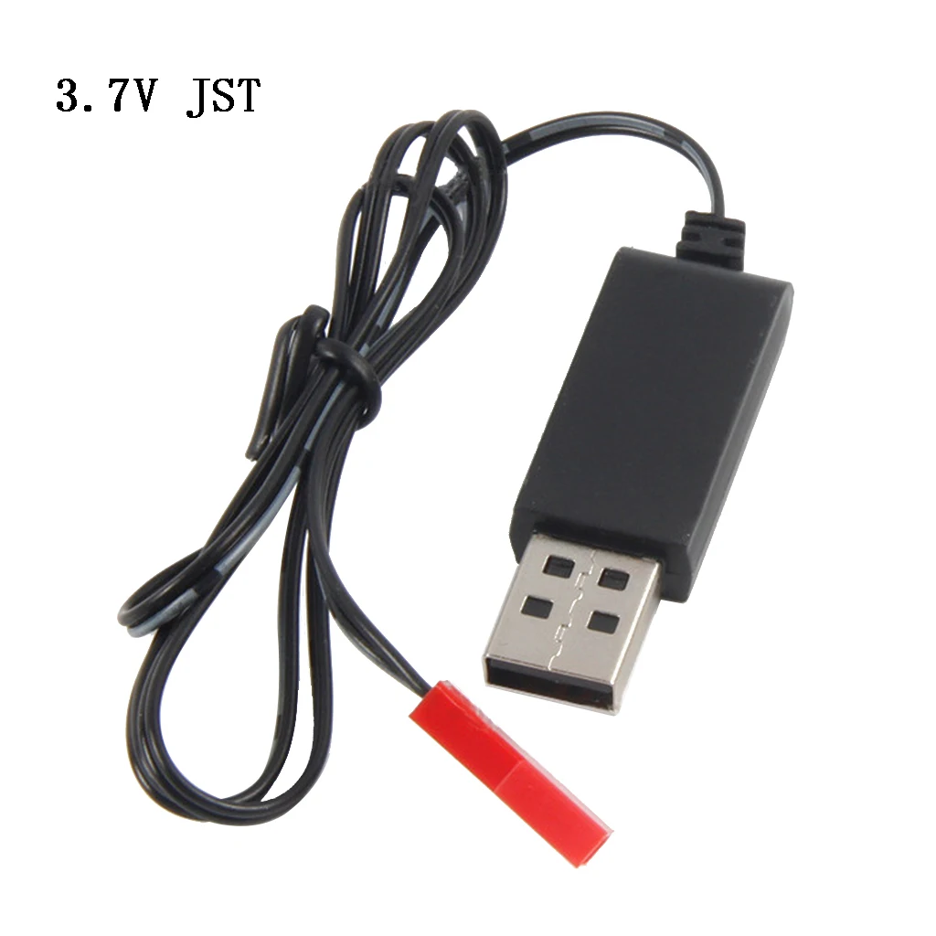 

3.7V 500mA Output 1S For Lipo Lithium Battery USB Cable Charger Red Female Head JST Plug For Lipo Battery Only