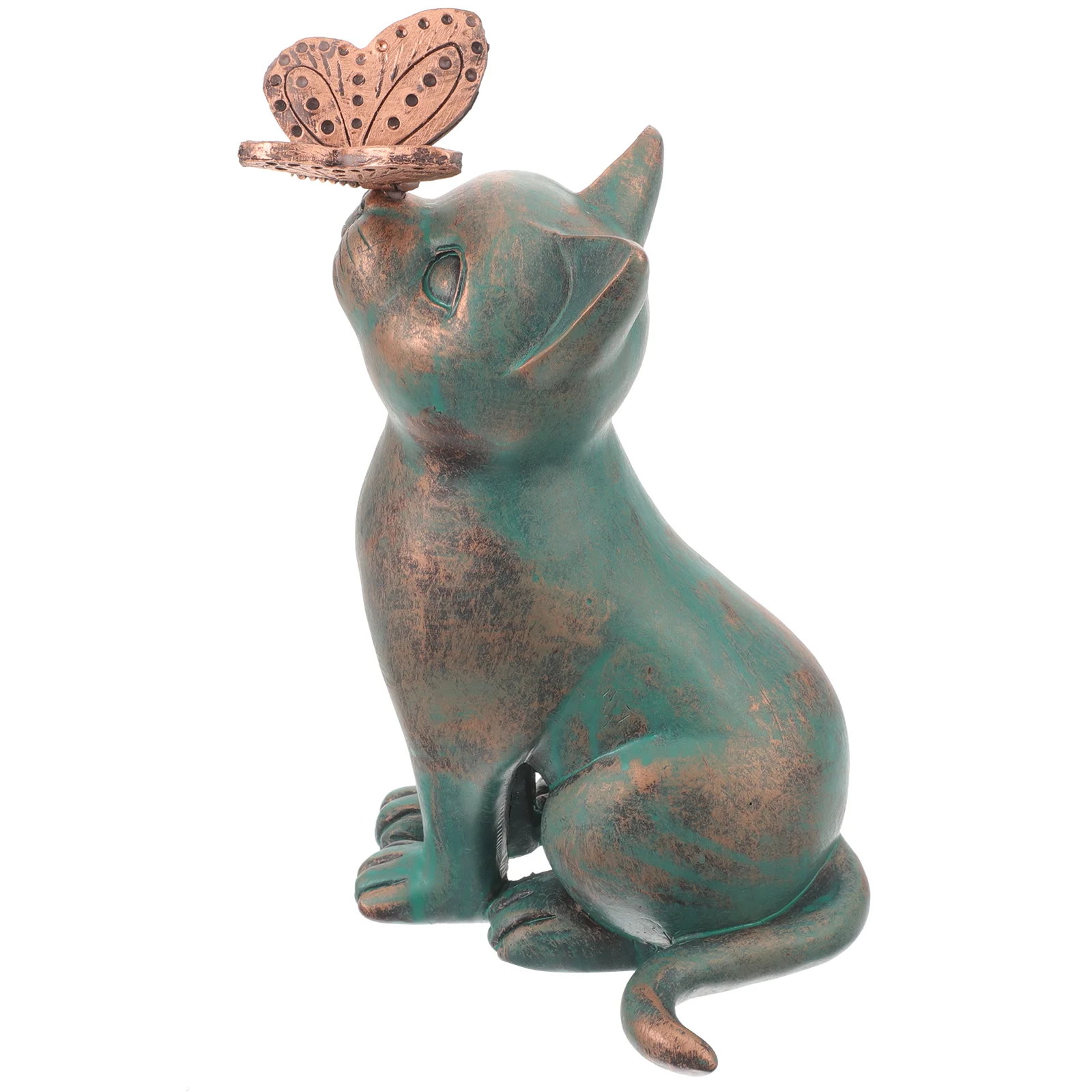 

Mini Figurine Cartoon Cat Decoration Tiny Animal Figure Miniature Resin Cat