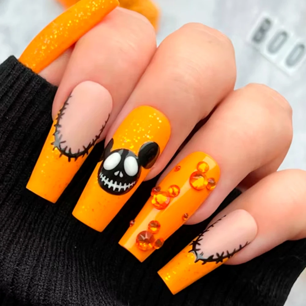 Осенний Гель-лак KODIES для ногтей оранжевого и коричневого цвета Хэллоуина 15 мл