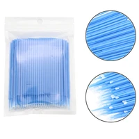100pcspack micro brushes disposable microbrush applicators eyelash extensions eyelash glue cleaning brush for eyelash makeup