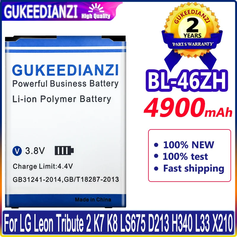 

BL-46ZH Battery For Lg K7 K8 Tribute 5 AS330 K332 K350N K371 K373 K8V K89 LS675 LS 4900mAh BATTERY + Tracking Number