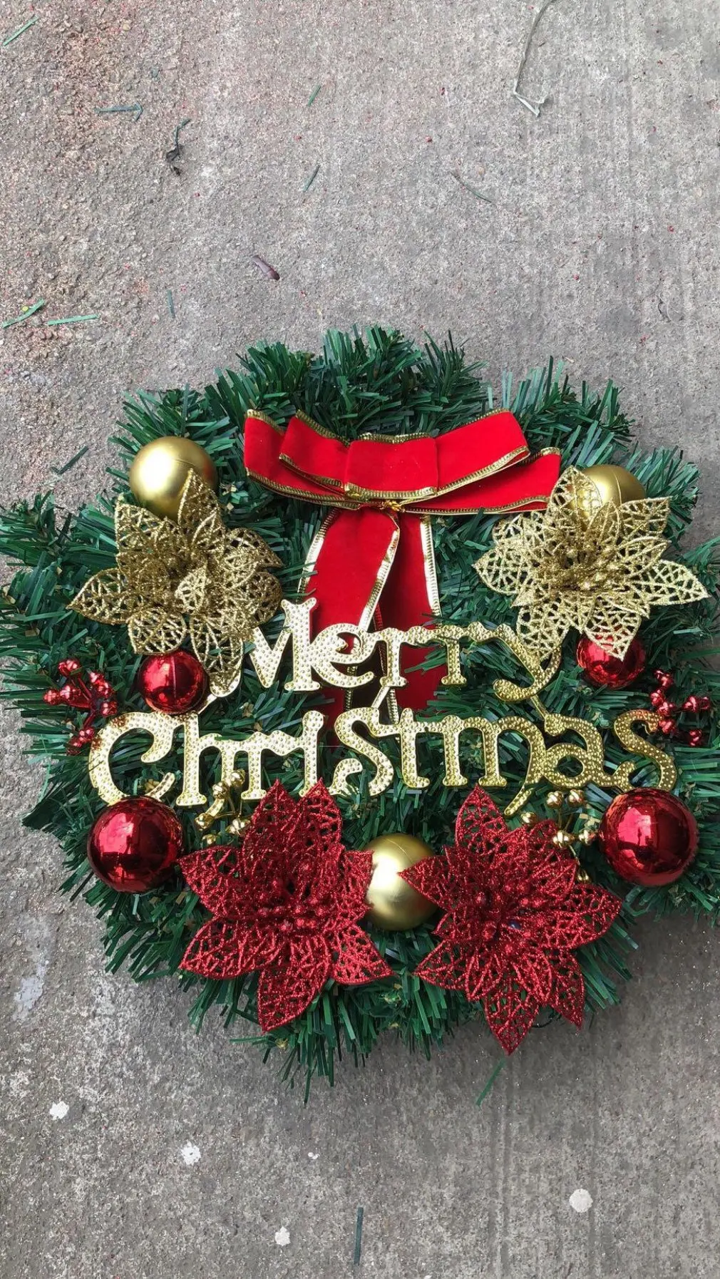 

Рождественские праздничные украшения, гирлянда (без английских букв), декоративный венок, дверной настенный декоративный венок