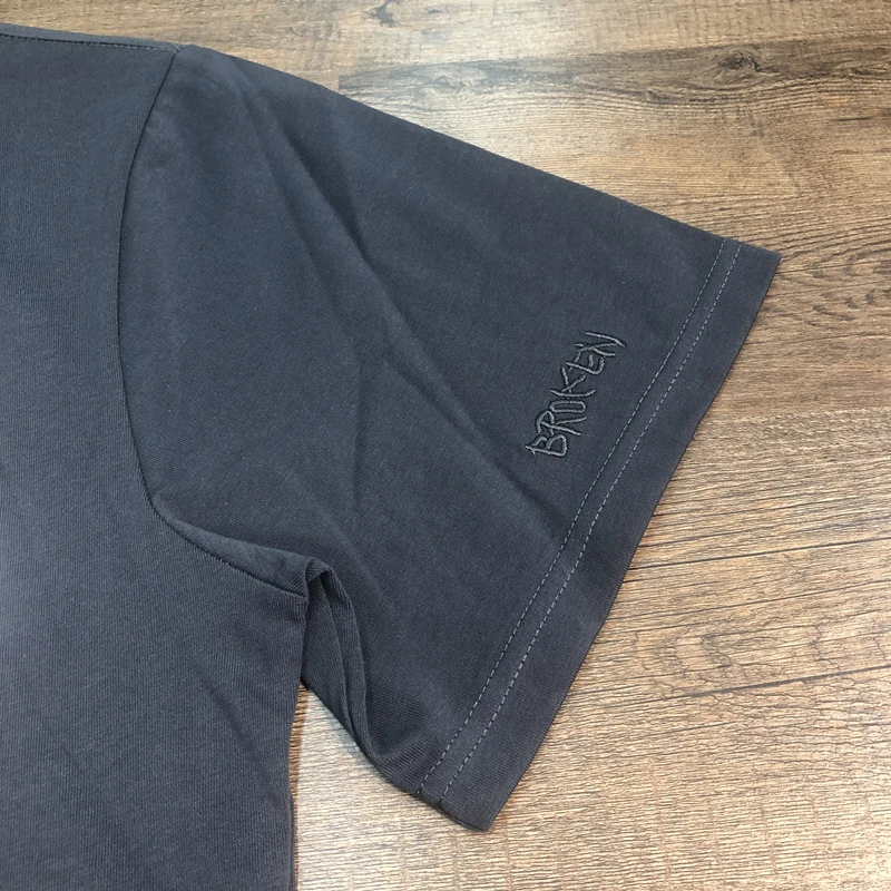 Frog Drift Broken 1:1 Уличная футболка с принтом из пеноматериала Повседневные винтажные