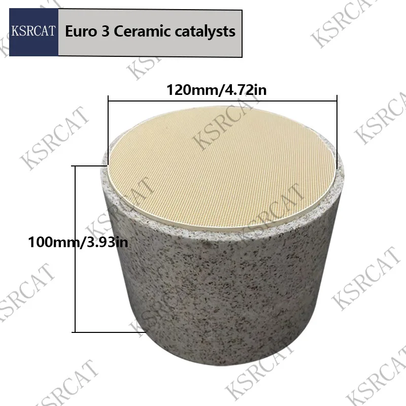 Керамический нейтрализатор в виде сот Евро 3 120*100 мм каталитический