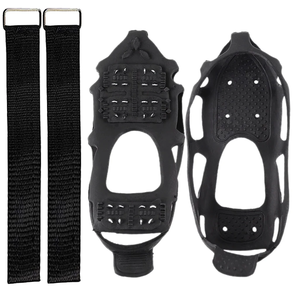 

Grippers Ice Shoeanti Climbing Snow Cover Shoes Traction Spikes Snowfield Cleat Outdoor Portable Supplies Crampon Winter Hiking