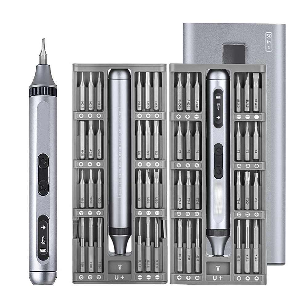 

Набор прецизионных электрических отверток 17/51 в 1 для iPhone Xiaomi PC, магнитные биты, батарея, многофункциональная отвертка, светодиодная подсвет...
