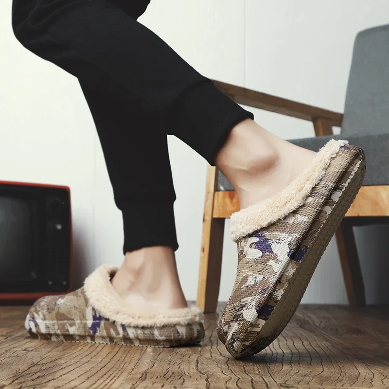 

Теплые домашние мужские тапочки 2021, зимние дизайнерские сандалии, мужские роскошные тапки для дома, хлопковая обувь, спортивные мужские Тапочки