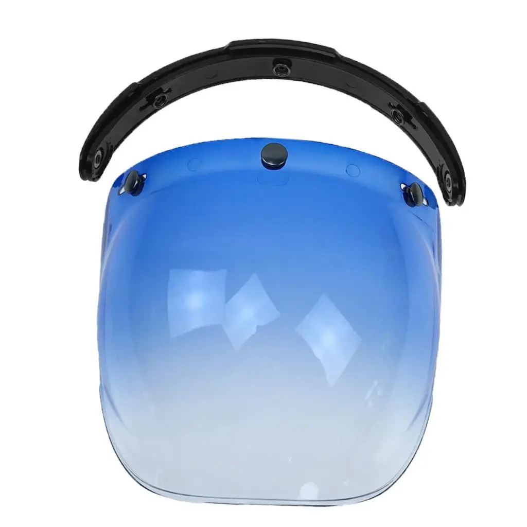 

Classic Retro Motorcycle Helmet Visors Bubble Shield 3-Snap Face Shield Lens
