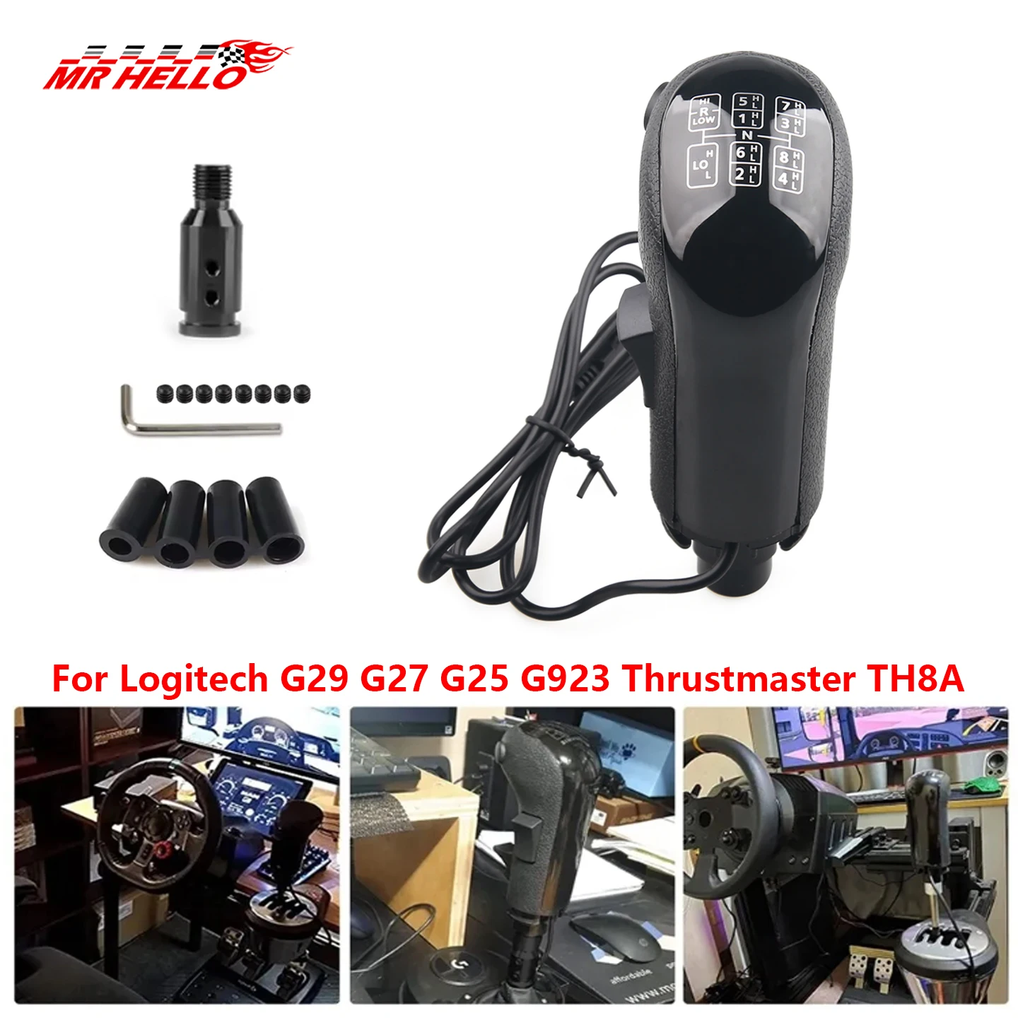 

USB-рукоятка Переключения Передач Для Logitech G29 G27 G25 G923 Thrustmaster TH8A, Рычаг Переключения Передач High-Low