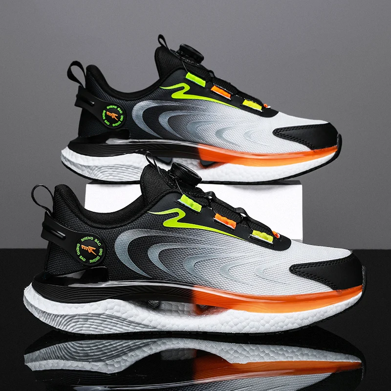 

Men's Light Running Shoes Breathable Chunky Sneakers Outdoor Fashion Hard-wearing No-slip Jogging Shoes Zapatillas Hombre