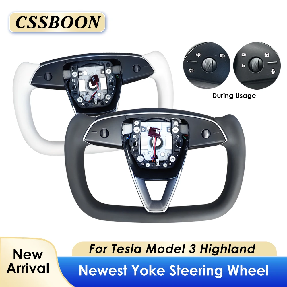 CSSBOON аксессуары для модификации автомобиля Tesla Model 3 рулевое колесо Highland Yoke