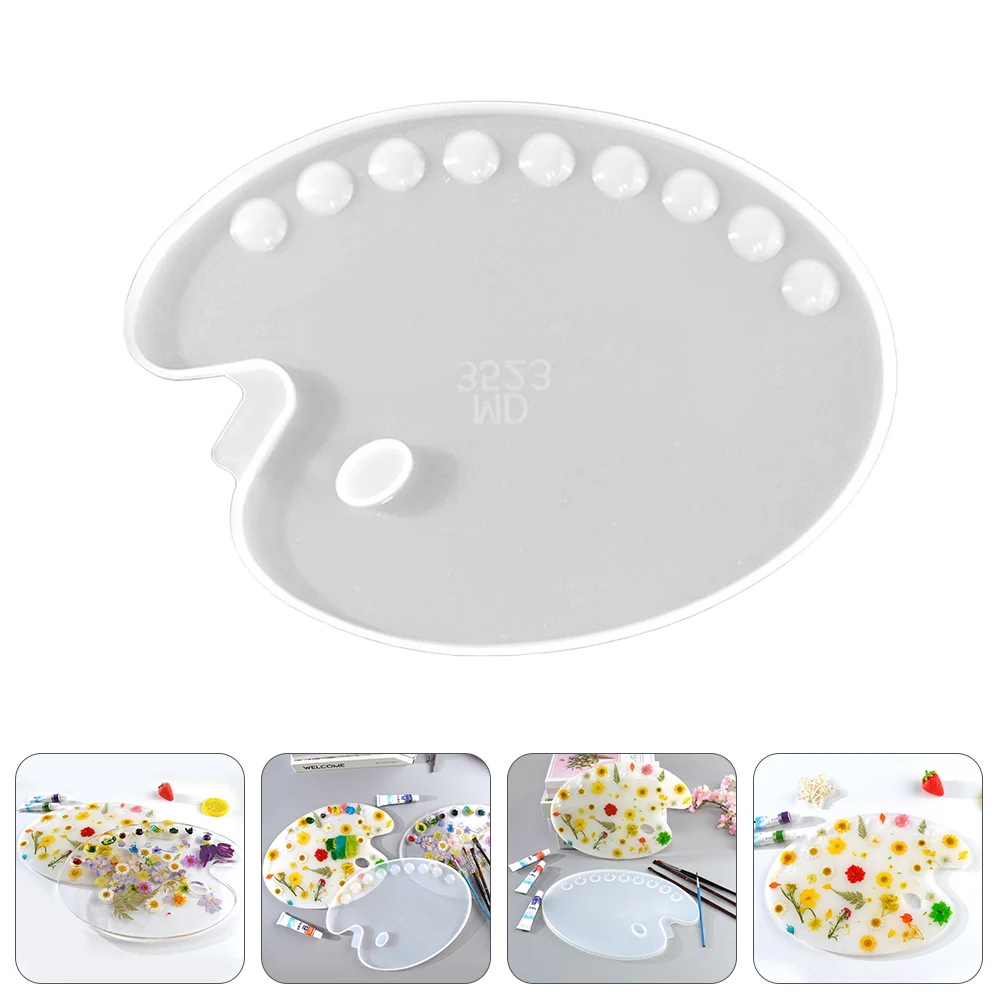 

Palette Mold Drawing Board Molding Tool Clear Epoxy DIY Silicone Resin Silica Gel Color Molds
