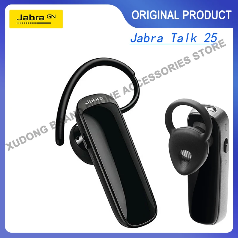 Original Jabra Talk 25 Wireless Mono Bluetooth Headset with GPS& Media Talk25 with Mic Business Earphones In Car Handsfree