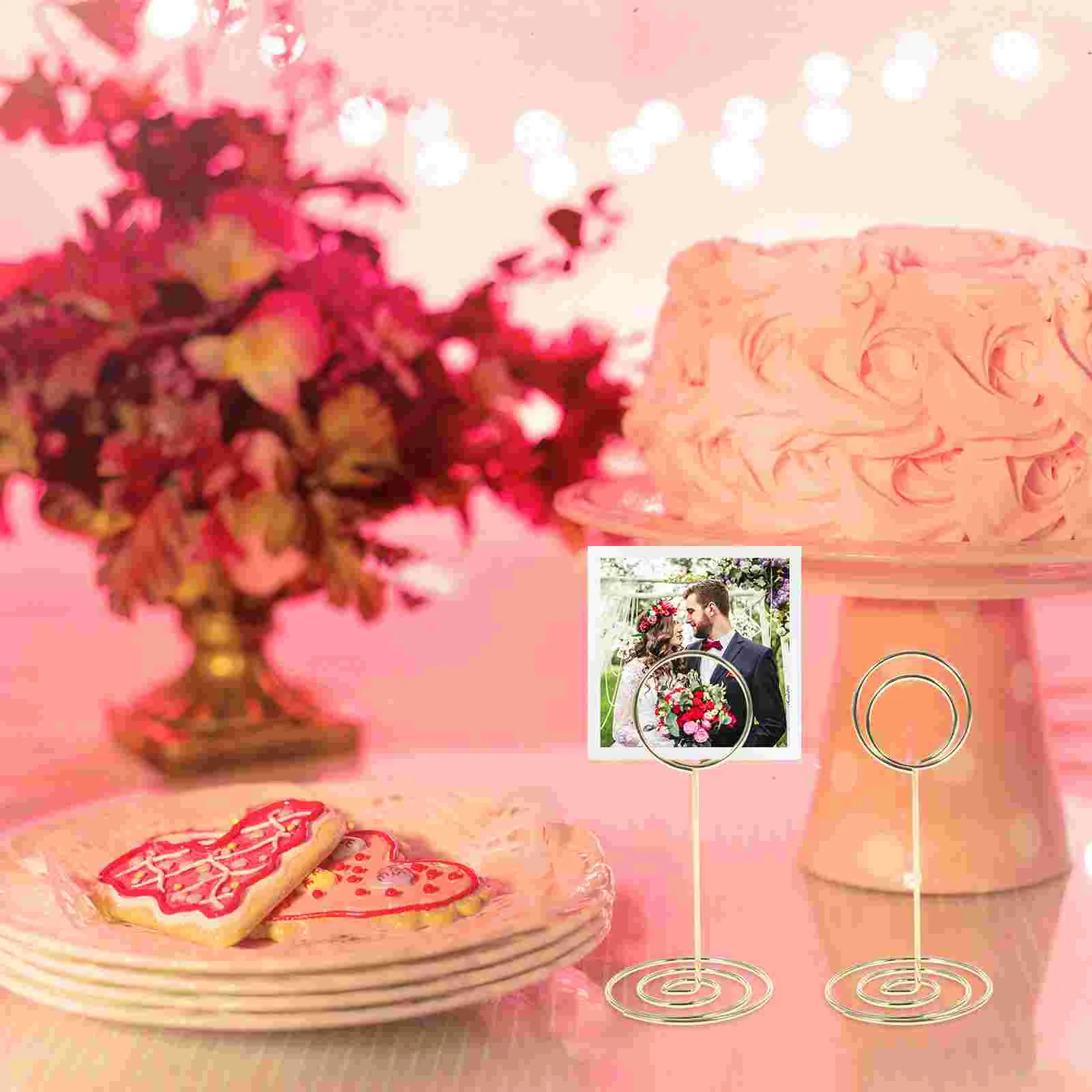 

Подставка для фотографий, держатель с металлической проволокой, мини-изображением, для вечерние вечеринки, свадьбы, вечеринки в ресторане, ...