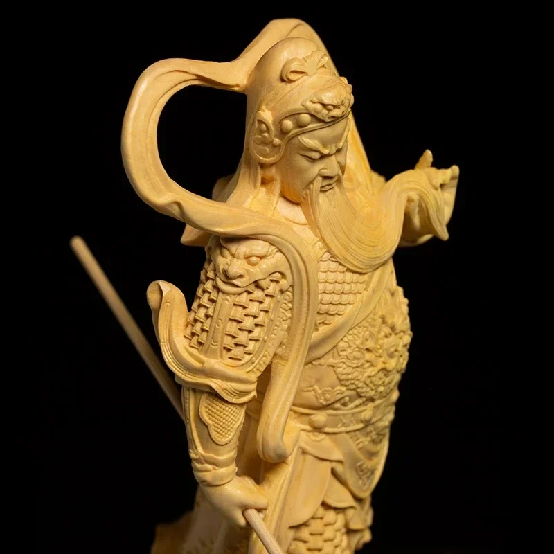 Фото Дверные Будды Gavin Веды Статуя Weituo Guan Yu Орнамент Guan Gong Резьба по дереву Домашний декор №4
