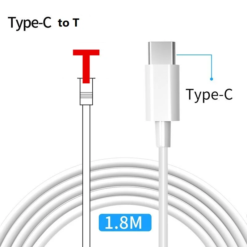 

1.8M Magnetic USB-C Type To MagSaf* 1 2 PD Cable Cord For Apple Macbook 45W 65W Charger Power Adapter Fast Charging Wire