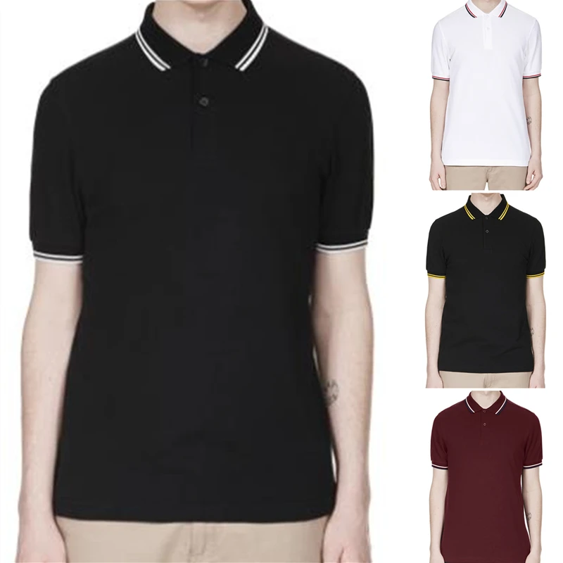 

Рубашка-поло мужская с вышивкой пшеницы, хлопок 100%, короткий рукав, Повседневная модная уличная одежда с вентиляцией, лето
