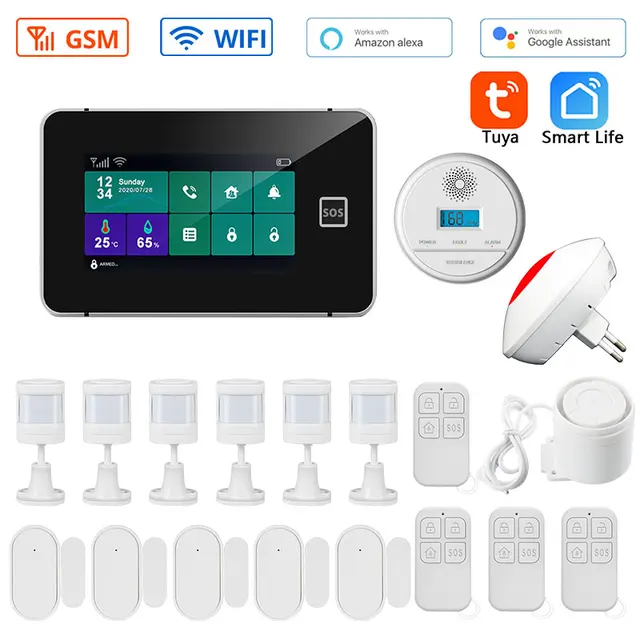 Wifi gsm сигнализация. 4g сигнализация. охранный комплект powernet-air. датчики умного дома. 4g сигнализация.