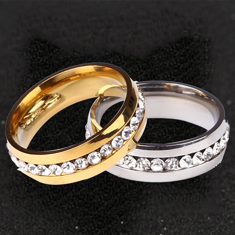 

6MM/8MM Stainless Steel Anxiety Rings for Men Women Charms Rotatable Accessories Engagement Jewelry Wholesale Items for Business
