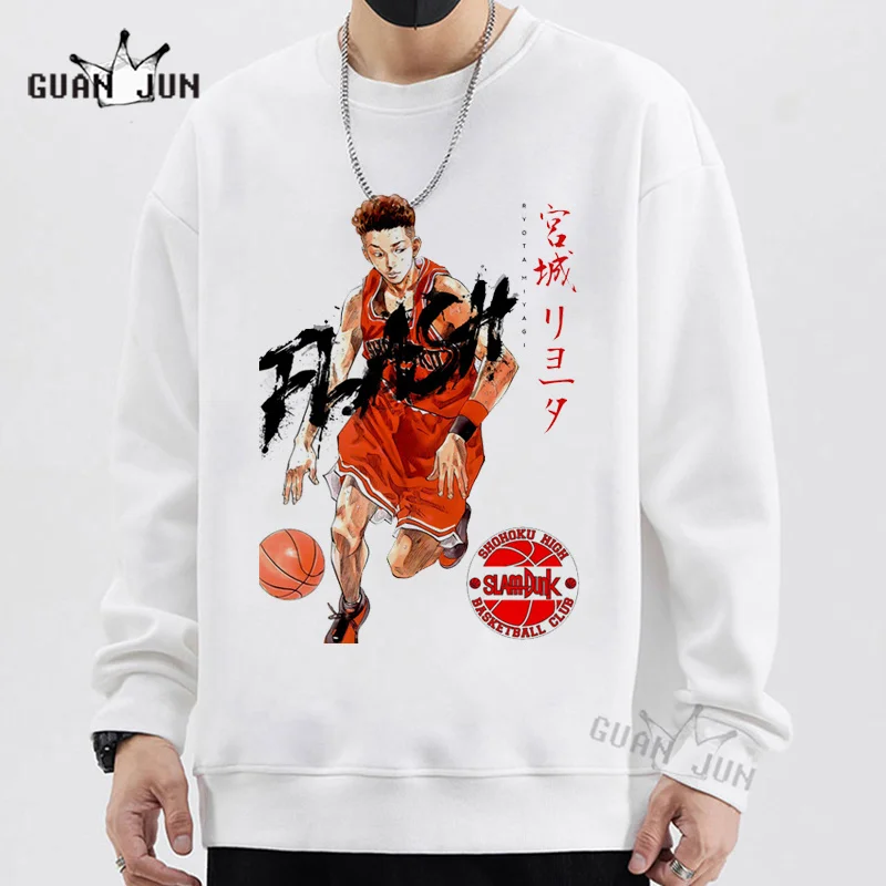 Японская мода аниме Slam Dunk Sakuragi уличная одежда Спортивная Толстовка для мужчин и