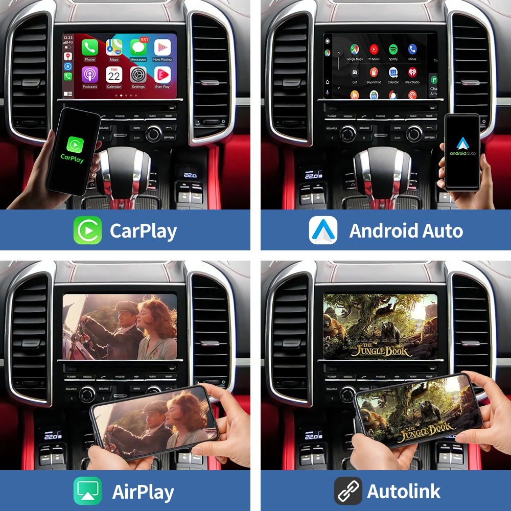 Фото Модуль JoyeAuto для беспроводного подключения CarPlay и Android Auto для Porsche PCM4.0 2017-2018 Boxster/Cayman/911/Macan с функцией Mirror AirPlay №3