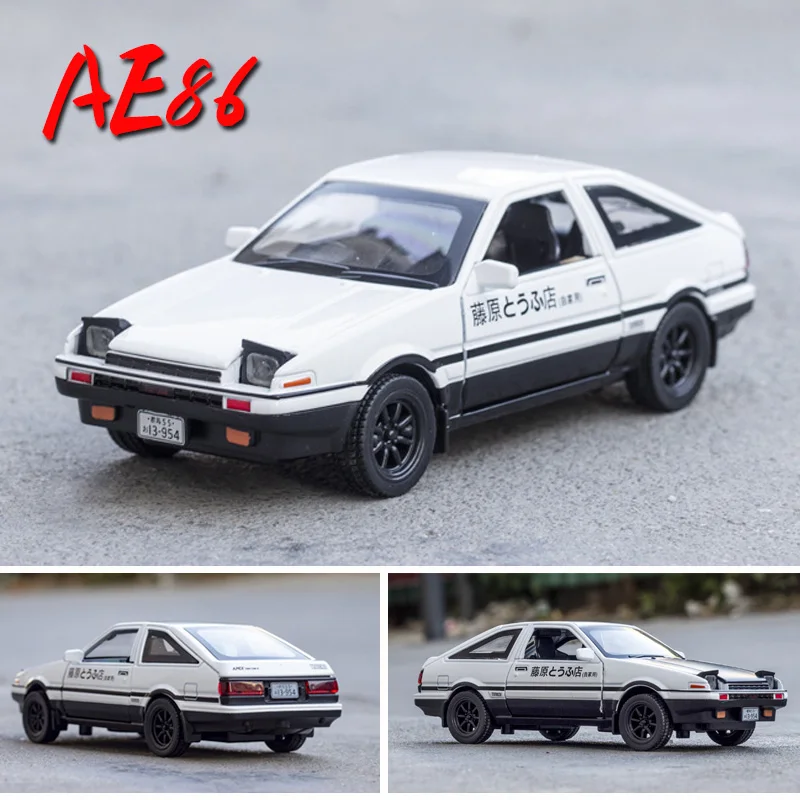 Модель автомобиля Toyota AE86 1:32 литой под давлением из сплава игрушечные машинки для
