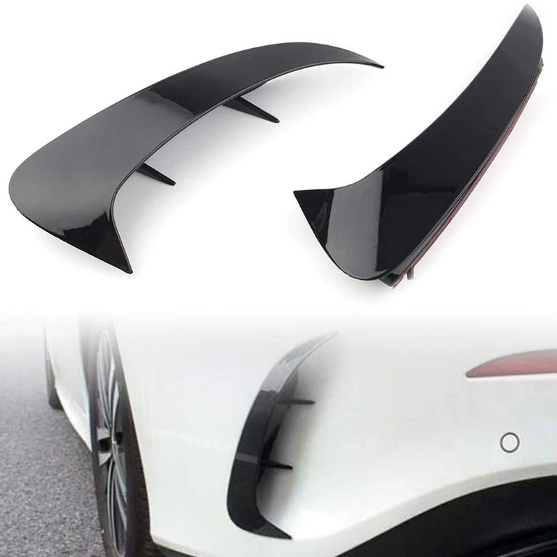

2PCS Car ABS Rear Bumper Side Vent Canards Cover Trim For Mercedes Benz A Class W177 A200 A220 Sedan 2019 2020