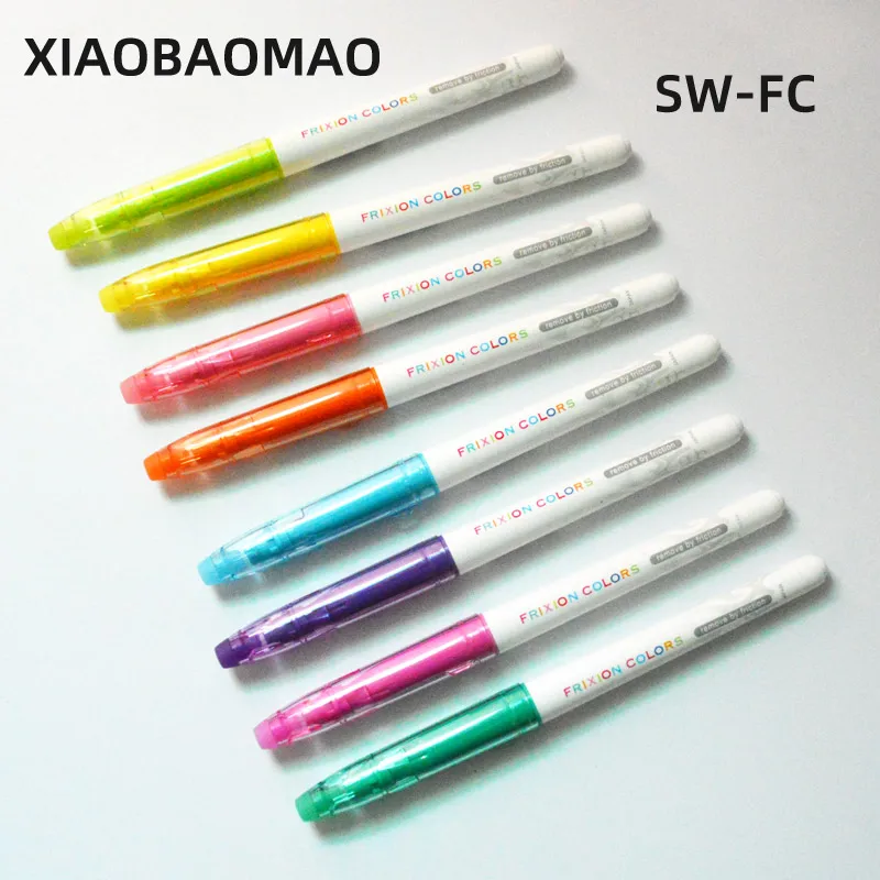 5pcs Colored Erasable Highlighter Art Marker Pen Erasable Fluorescent Marker Pen School Stationery Office Supplies SW-FC