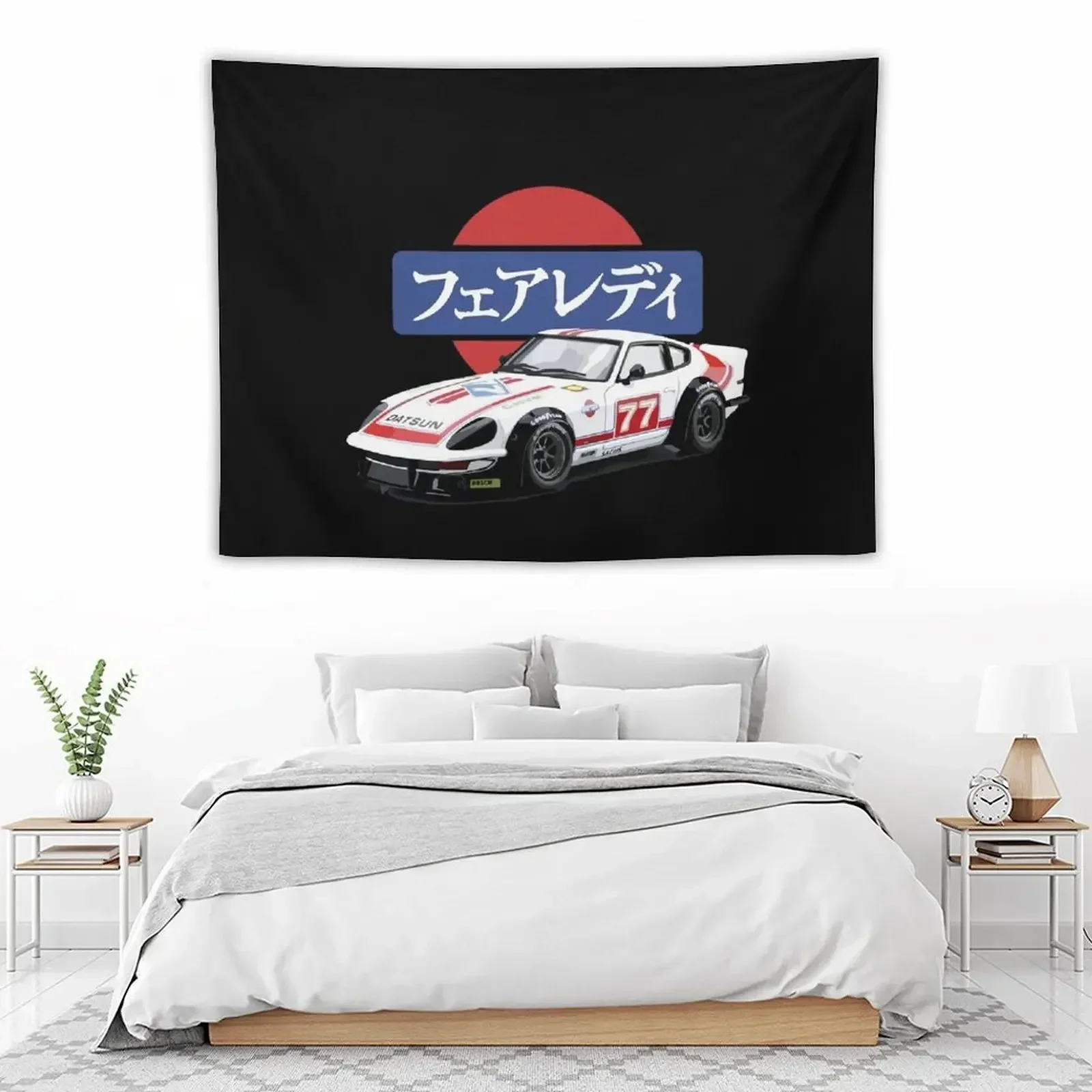 1975 гобелен Datsun 280z S30 Fairlady Z JDM японский гоночный настенный Декор Настенный декор