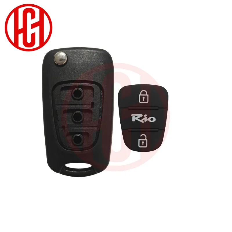 

Корпус дистанционного ключа для Hyundai I20 I30 IX35 I35 Accent Kia Picanto Sportage K5 3-кнопочный складной чехол для дистанционного ключа