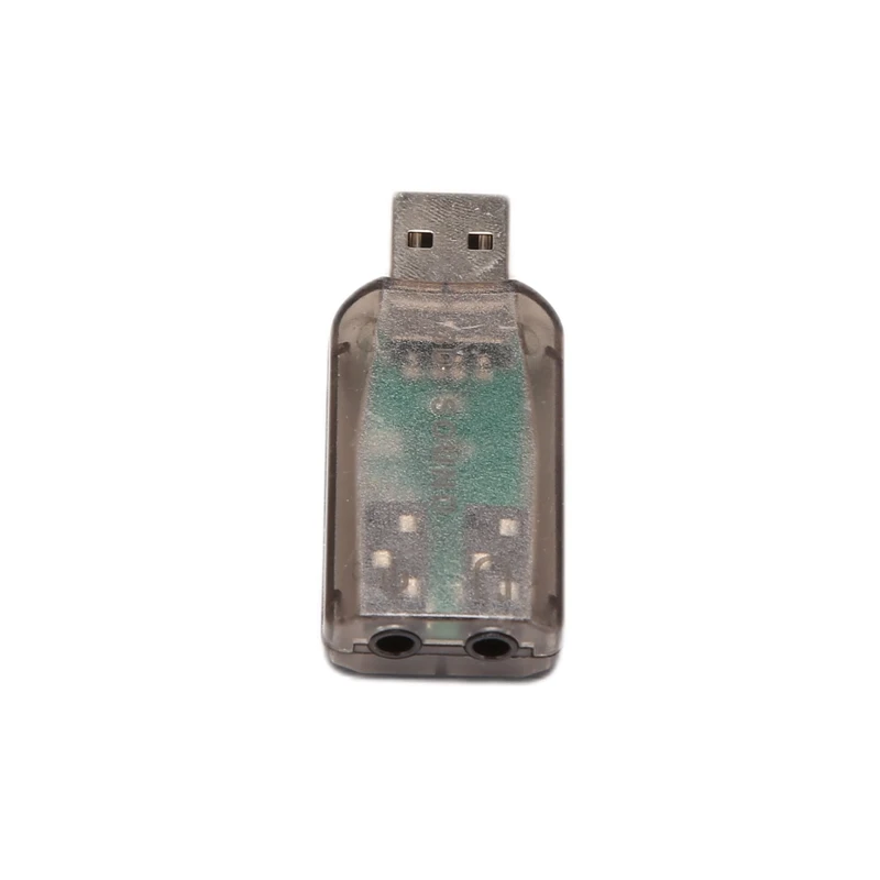 

USB to 3.5mm Mic Headphone Jack Stereo Headset 3D Sound Card Audio Adapter PC