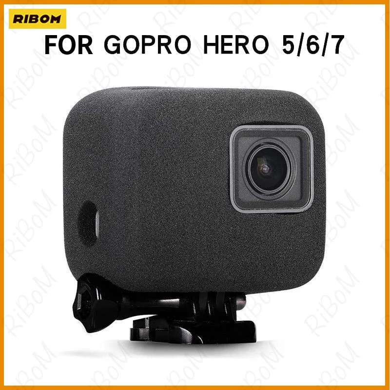 

New For GoPro Hero 10 9 8 7 Black Foam Cover Sponge Noise Reduction Action Camera Dust-Proof Windproof Case Go Pro Accessory